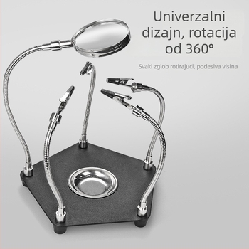 Univerzalna stanica za lemljenje s povećalom za popravak PCB-a — fiksni radni stol