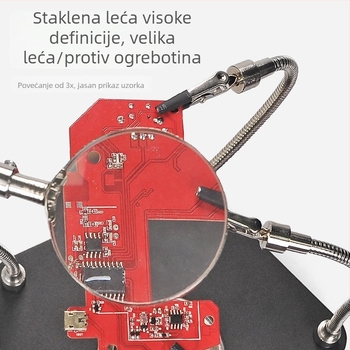 Univerzalna stanica za lemljenje s povećalom za popravak PCB-a — fiksni radni stol