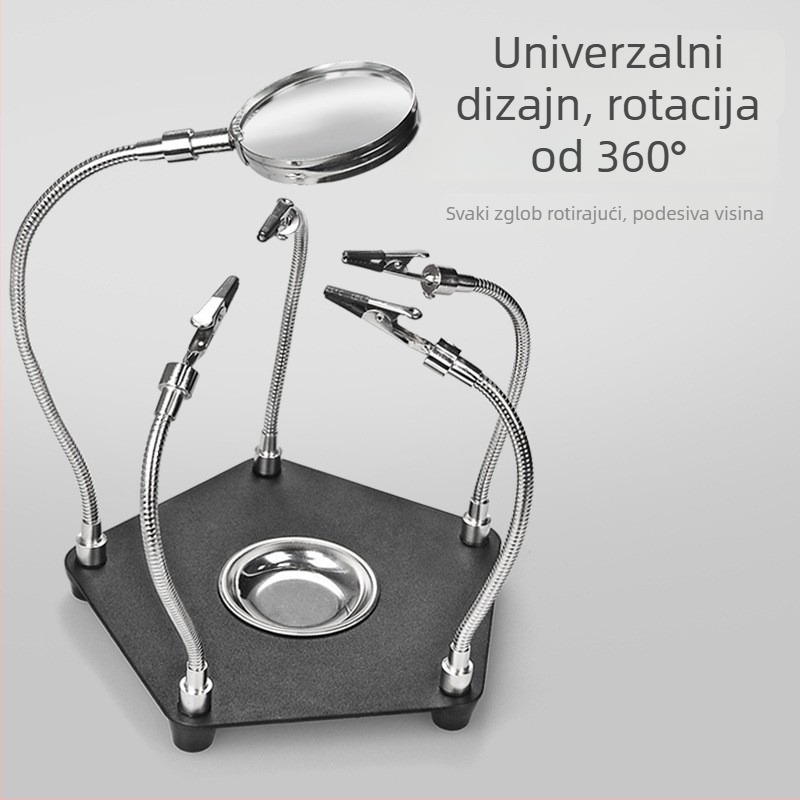 Univerzalna stanica za lemljenje s povećalom za popravak PCB-a — fiksni radni stol