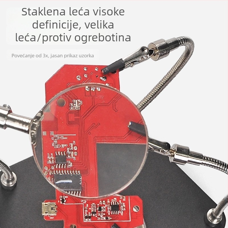 Univerzalna stanica za lemljenje s povećalom za popravak PCB-a — fiksni radni stol