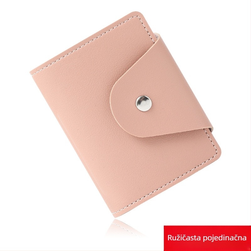 PU kožni kartični novčanik s zaštitom od krađe i magnetskom zaštitom, velika kapaciteta, višestruki džepovi za kartice i osobne dokumente, unisex.