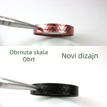 Chuda FD180 Metalna ručna lupa s prismatičnom tehnologijom, 10x povećanjem, staklena leća, promjer 80 mm