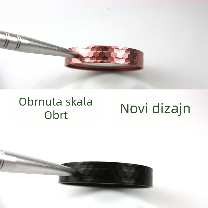 Chuda FD180 Metalna ručna lupa s prismatičnom tehnologijom, 10x povećanjem, staklena leća, promjer 80 mm