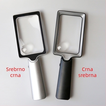 Star XT-1713A Pravokutna ručna povećala s 20 LED osvjetljenjem za čitanje, 2x osnovno povećanje i 8x pričvršćeno ogledalo