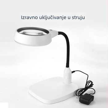 Stolno povećalo s 10× povećanjem i LED rasvjetom, za elektroničke popravke i mikrograviranje PCB pločica.
