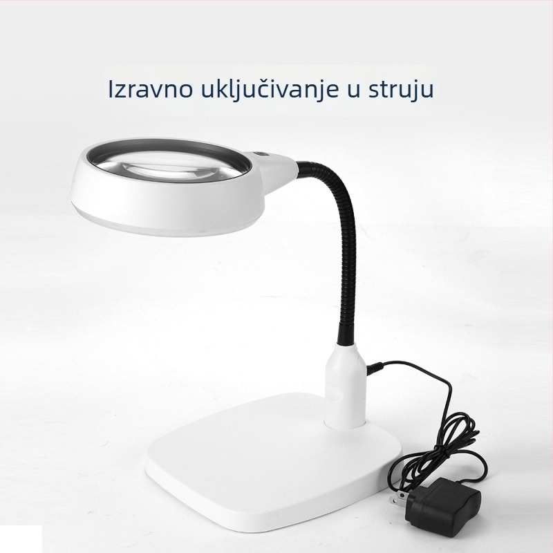 Stolno povećalo s 10× povećanjem i LED rasvjetom, za elektroničke popravke i mikrograviranje PCB pločica.