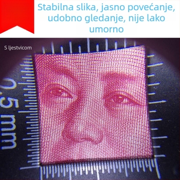 Xingte C920 stolno povećalo s 30× povećanjem, 6 LED svjetala, lampica za provjeru novca i mjernu skalu