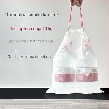 Debele, velike vreće za smeće s vezicom za kućnu upotrebu – crne kuhinjske vreće za otpad