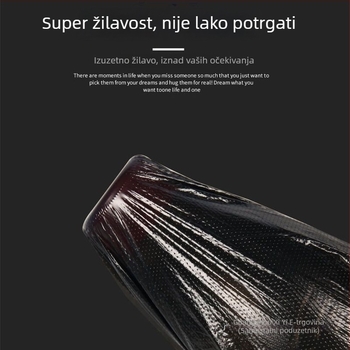 Debele vrećice za otpad srednjeg i velikog formata, 60×80 cm, crne, u rolama – za hotele, kućnu upotrebu i komercijalnu upotrebu.