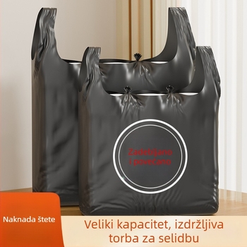 Ekstra velike debele crne plastične vreće za smeće za hotelsku kuhinju
