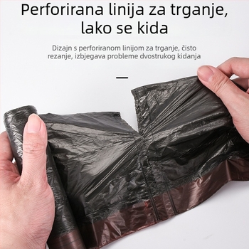 Debele vreće za smeće sa šnurnom, prijenosni koš za smeće, velike plastične vreće za dom, kuhinju i studentski dom