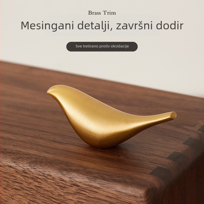 Drvena kutija za papirnate maramice od orahovog drveta – nordijski minimalistički stil za dnevni boravak i spavaću sobu