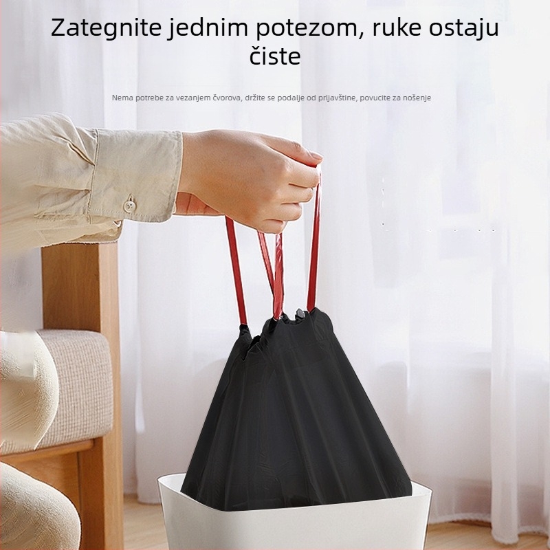 Debele kućne vrećice za otpad s ručkom, velike za kuhinju i kupaonicu, plastične vrećice