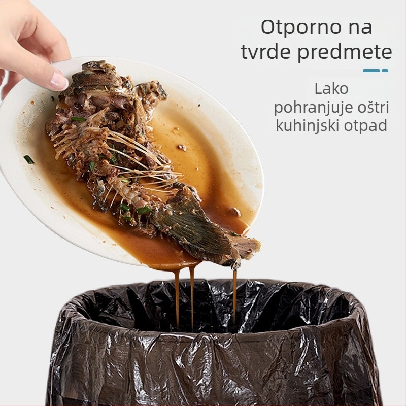 Debele kućne vrećice za otpad s ručkom, velike za kuhinju i kupaonicu, plastične vrećice