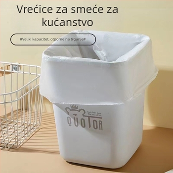Biološki razgradljive vrećice za kuhinjski otpad, potpuno razgradive, debele, velike veličine, ravno otvaranje, vrećice u roli