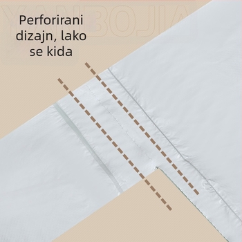 Vreće za smeće u stilu veste, debele, jednokratne, u rolnama, za kućnu upotrebu