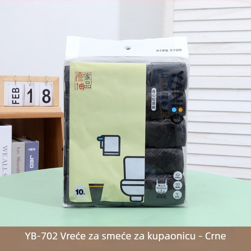Vreće za smeće u stilu veste, debele, jednokratne, u rolnama, za kućnu upotrebu