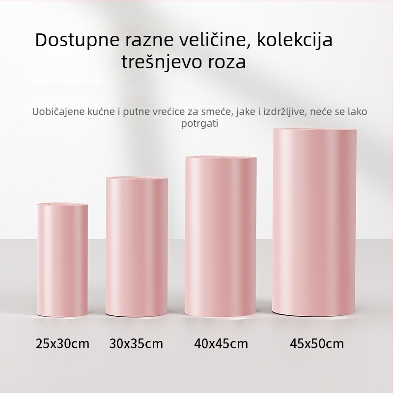 Mini stolne vrećice za otpad s ravnim otvorom, za ured, dom i automobil, jednokratne, debele, 25×30 cm