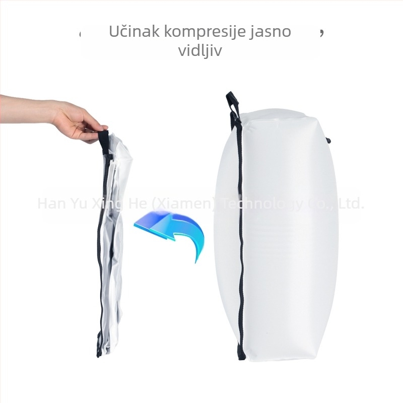 TPU vakuumska vreća za skladištenje s električnom pumpom, 17 L, vodootporna i zaptivna, za prtljagu i odjeću na putovanju