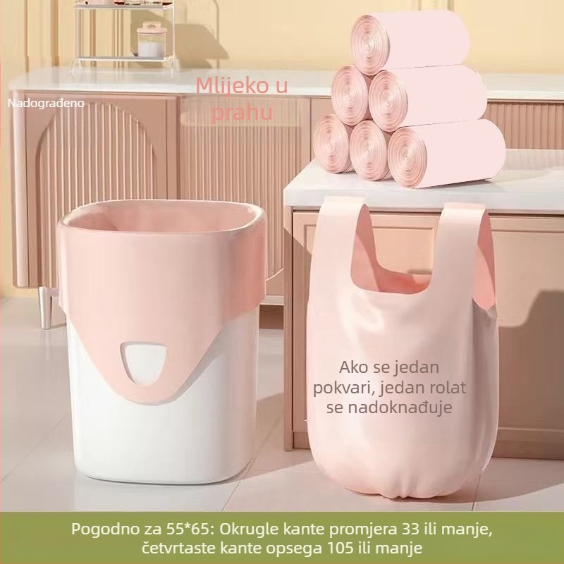 Debljane vrećice za smeće za kućnu upotrebu, torba u stilu prsluka za domove, studentski povoljni paket