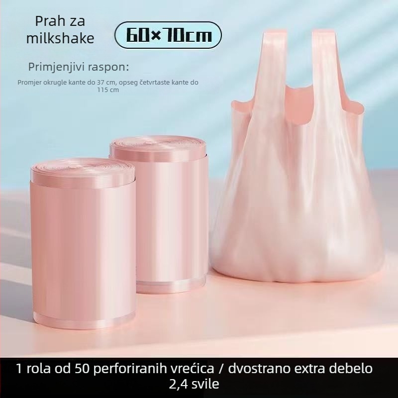 Debljane vrećice za smeće za kućnu upotrebu, torba u stilu prsluka za domove, studentski povoljni paket