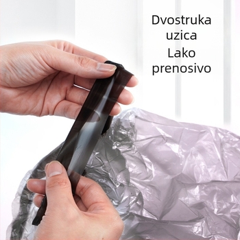 Srednje čvrste vreće za kućni otpad sa šnurlom, ručna upotreba, 45 × 50 cm