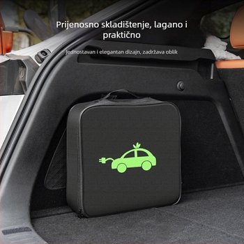 Torba za pohranu kabela za punjenje električnog vozila, prijenosna, vodootporna, otporna na plamen i udarce