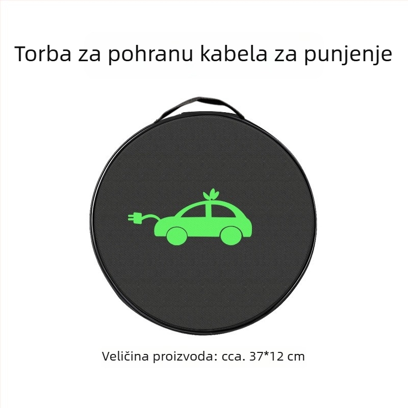 Torba za pohranu kabela za punjenje električnog vozila, prijenosna, vodootporna, otporna na plamen i udarce