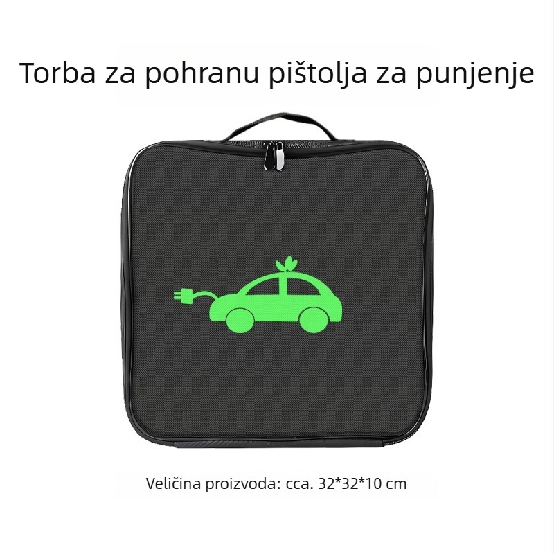 Torba za pohranu kabela za punjenje električnog vozila, prijenosna, vodootporna, otporna na plamen i udarce