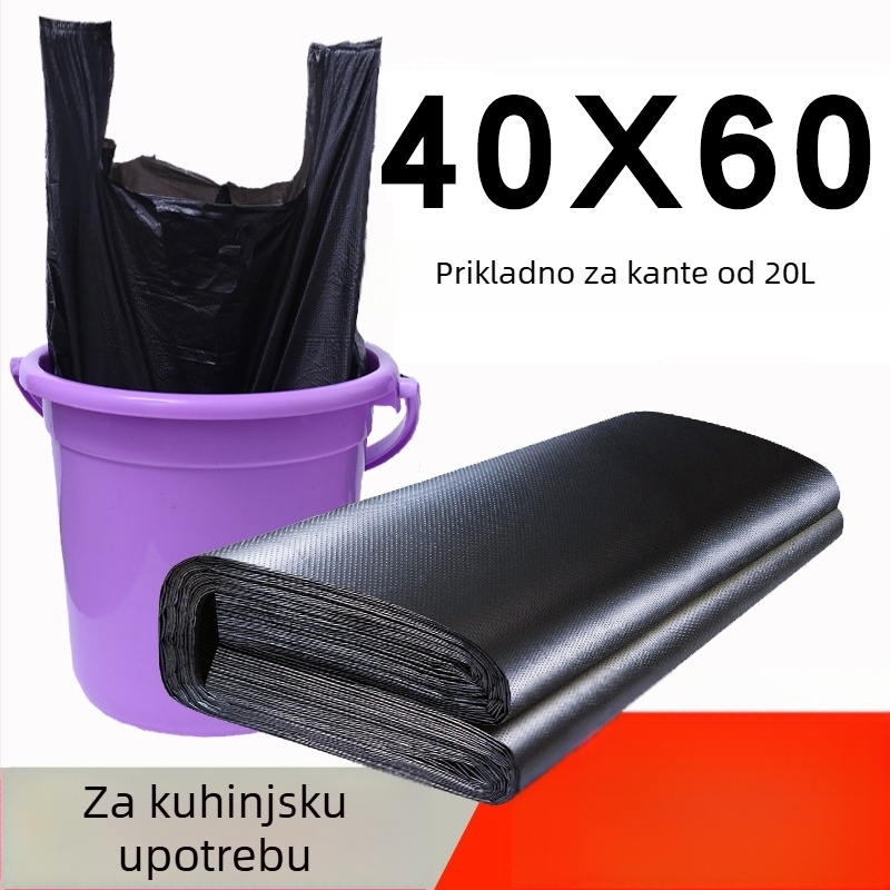 Kućne vreće za smeće, debeli, ekstra velike veličine, za kuhinjski otpad, WC i kupaonicu, vanjska upotreba, HDPE