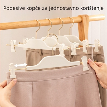 Gumirana vješalica za hlače, bez tragova, protuklizna za garderobu