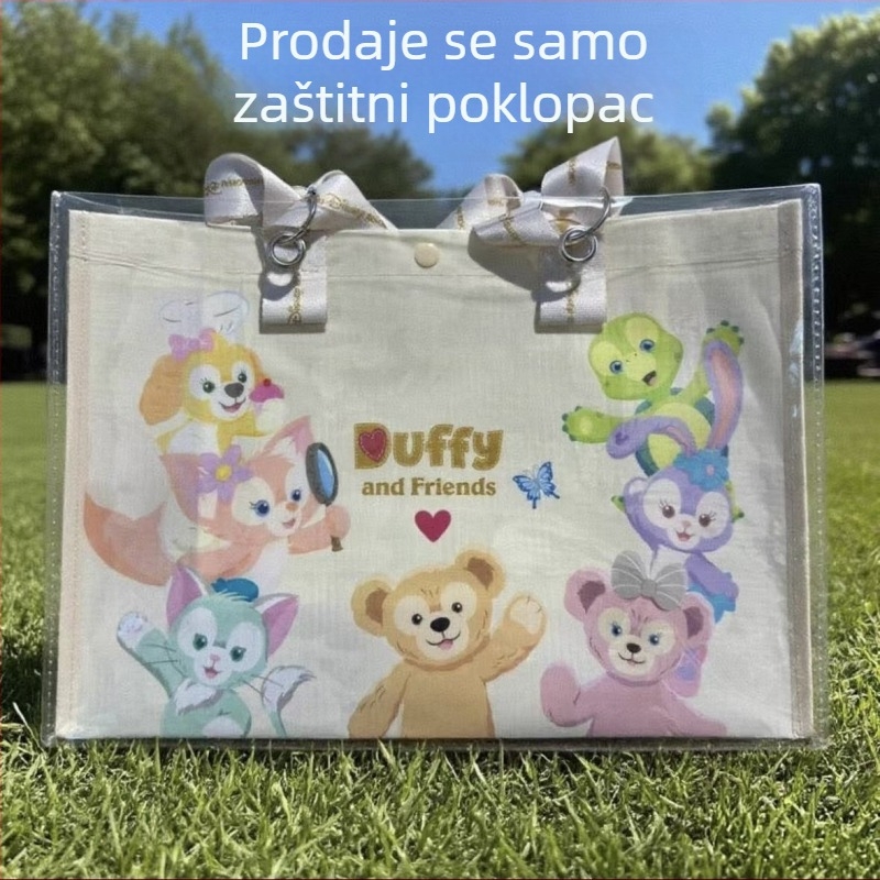 Prozirna PVC tote torba za skladištenje — zaštitna navlaka protiv prašine i prljavštine za platnenu torbu, prilagodljiva zaštita