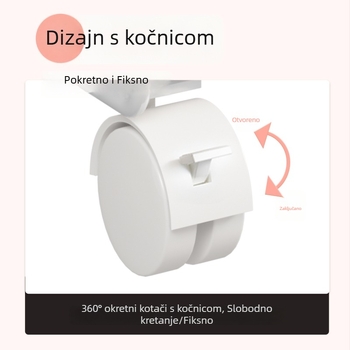 Stojna polica za skladištenje dječjih plišanih igračaka s kotačićima