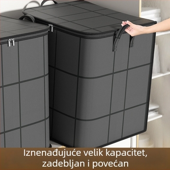 Torba za skladištenje deke s velikim kapacitetom, sklopiva kutija za skladištenje, otporna na vlagu i plijesan, za odjeću i deke
