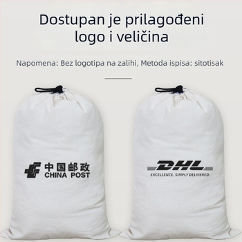 Velika platnena vreća za pohranu s vezicom, otporna na prašinu za odjeću i ćebad
