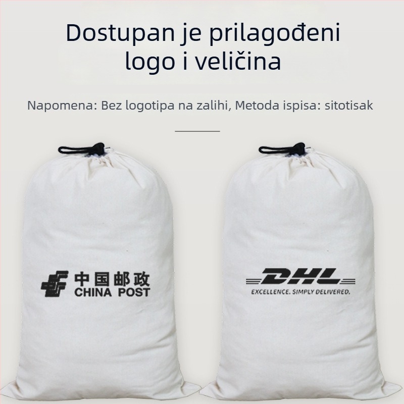 Velika platnena vreća za pohranu s vezicom, otporna na prašinu za odjeću i ćebad