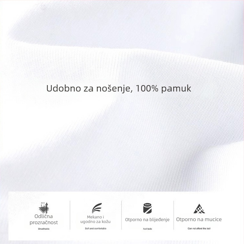 Muška majica od 100% pamuka s V izrezom, ljeto, uski kroj, jednobojna boja, casual stil, korejski stil