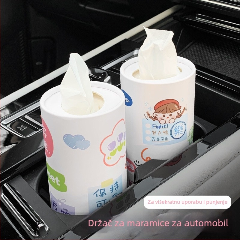 Kreativna kutija za maramice u automobilu, slatka višenamjenska držač maramica, dekor unutrašnjosti automobila