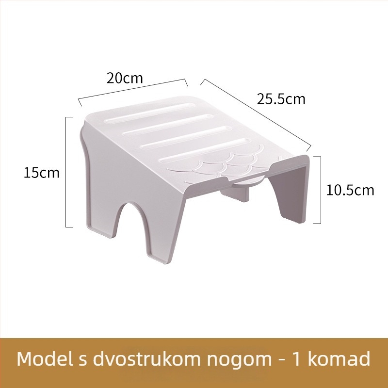 Dvostruki stalak za cipele, štedljiv prostor, PP materijal, za dom ili studentski dom