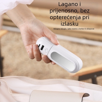 2025 nova ručna mini ventilator, USB, za vanjsku upotrebu, višenamjenski, sklopivi i prijenosni, uz ogledalo