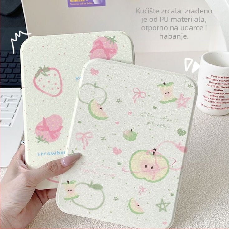 Sklopivo stolno ogledalo za šminku, prijenosno ogledalo za studentski dom, otporno na padove, kompaktno ogledalo za dotjerivanje šminke s elegantnim izgledom