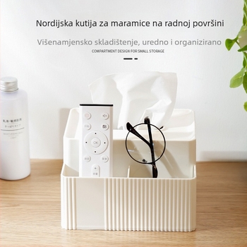Nordijski minimalistički kutija za papirnate maramice, višenamjenski spremnik za dom, dnevni boravak i blagovaonu