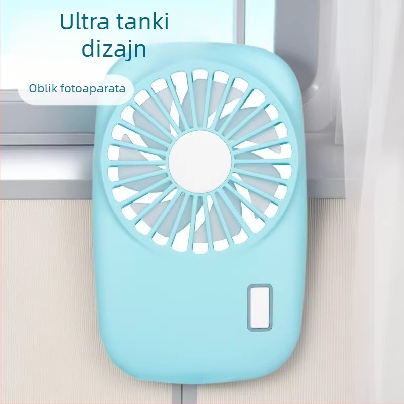 Youjuli USB mini ventilator - ultra tanak, prijenosni punjivi ventilator s ugrađenom baterijom, 2 brzine