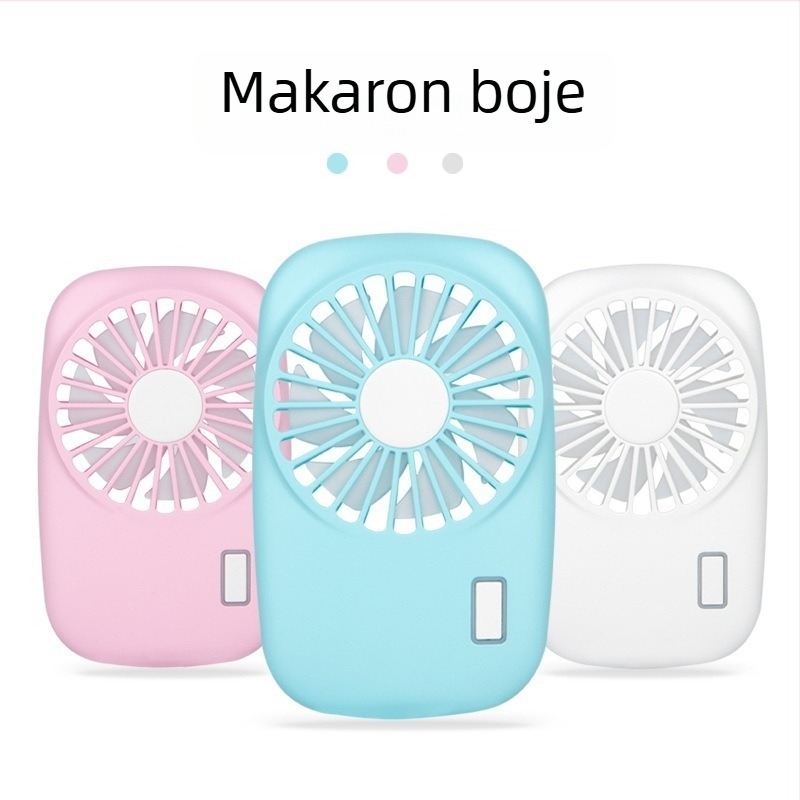 Youjuli USB mini ventilator - ultra tanak, prijenosni punjivi ventilator s ugrađenom baterijom, 2 brzine