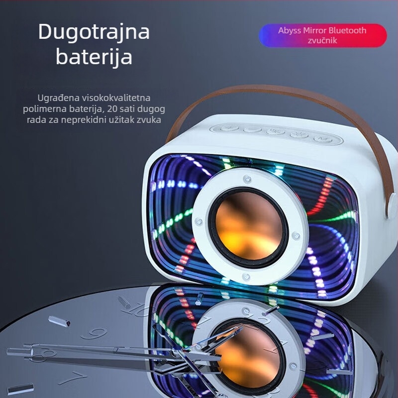 W20 svemirski Bluetooth zvučnik s Abyss ogledalom, viseći dizajn i šareni svjetlosni efekti