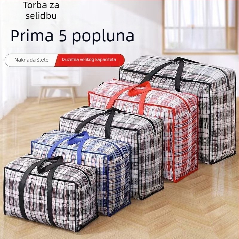 Tkanasta torba za pohranu deke i odjeće, otporna na prašinu i vlagu, velika kapacitet, putna torba