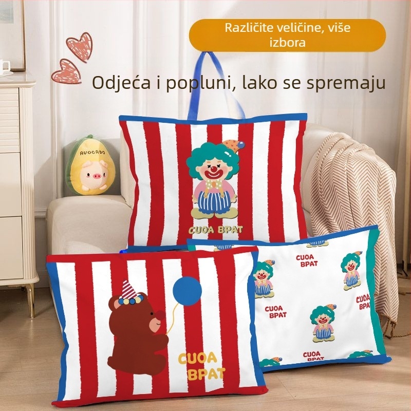 Torba za pohranu deke za djecu – otporna na prašinu, vodootporna, velika kapaciteta, crtani dizajn