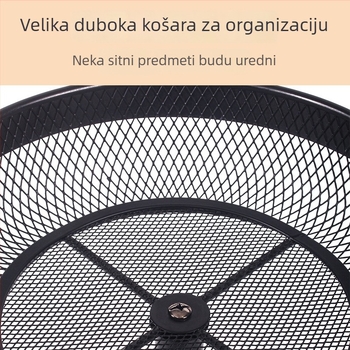 Moderna minimalistička stolna košara za pohranu, velika željezna košara u nordijskom stilu za voće s prozračnom mrežicom, koš za kruh