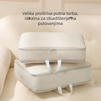 Sklopiva torba za pohranu jakne s perjem, velika kapaciteta, pogodna za dom i putovanja