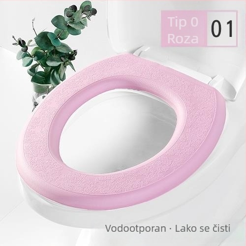 Japanski stil, debeli ljepjivi jastučić za sjedalo WC-a, zimi, periva pjenasta podloga, topla